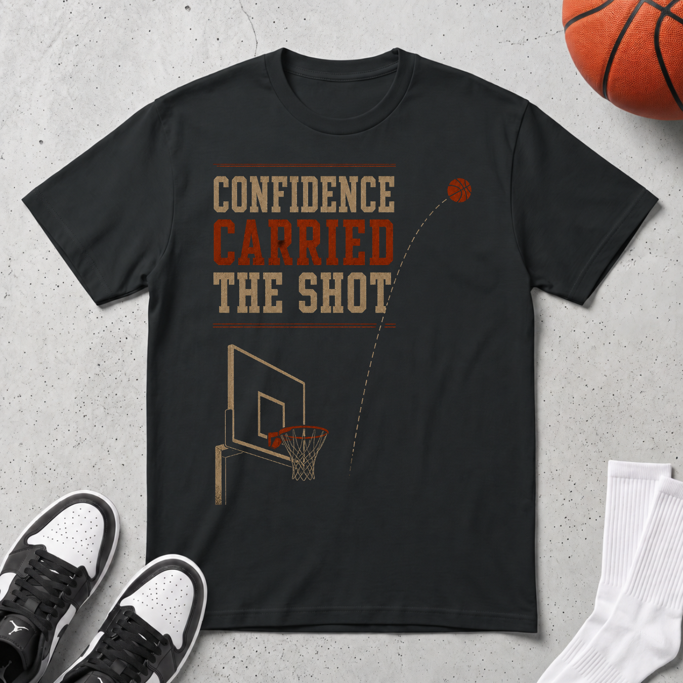 Confidence Carried The Shot T-Shirt