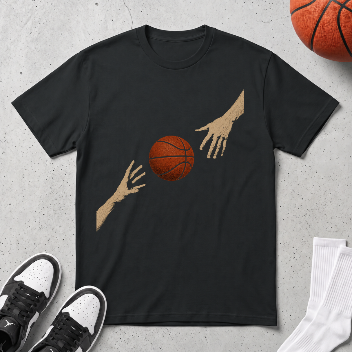 Hands Reaching Ball T-Shirt