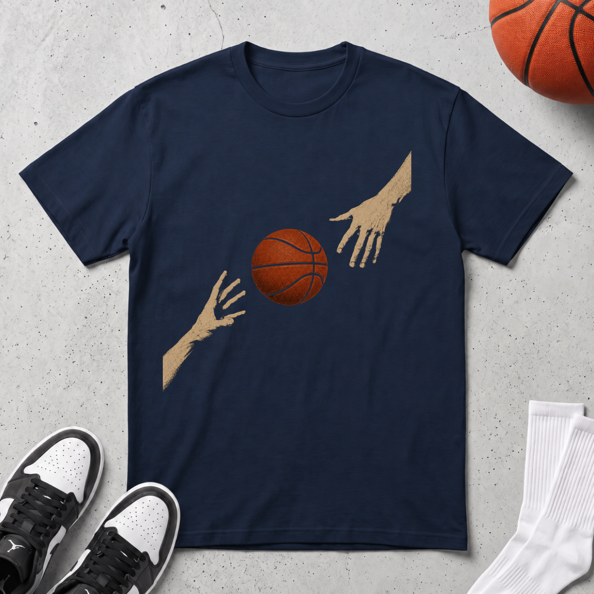 Hands Reaching Ball T-Shirt